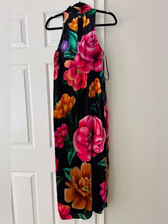 Farm Rio Halter Flowy Velvet Maxi Dress - Picture 9 of 14